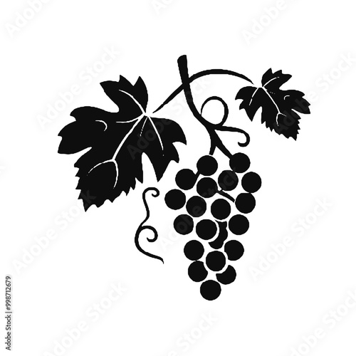 Vector illustration of grapes design icon