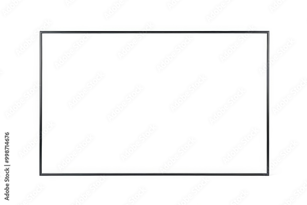 a close up of a white screen with a black frame a close up of a white screen with a black frame
