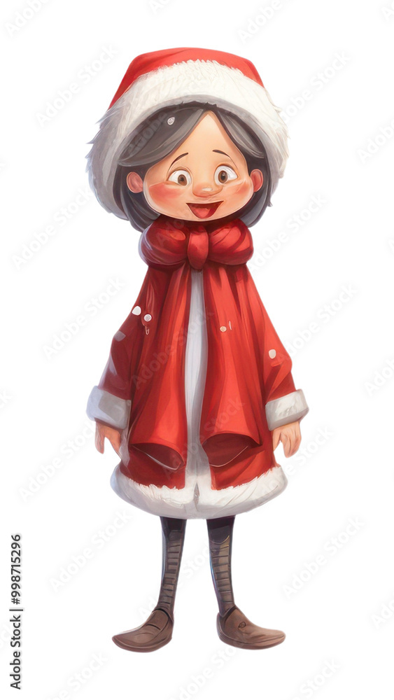 PNG Santa claus christmas cartoon white background. PNG Santa claus christmas cartoon white background.