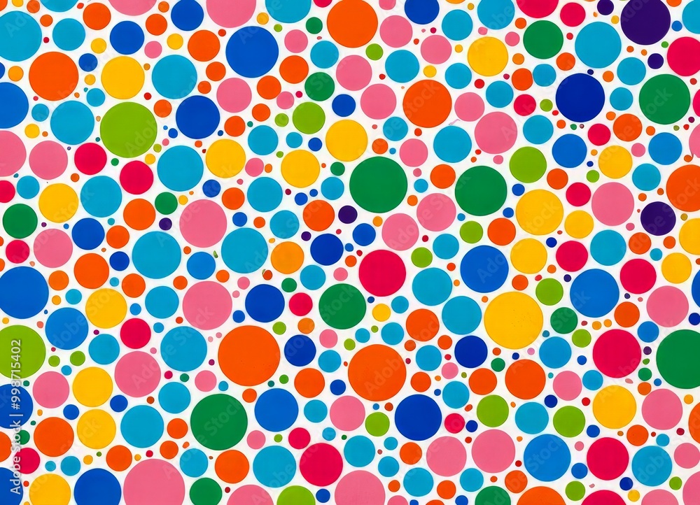 a vibrant and colorful pattern of overlapping circles in various sizes and colors, creating a visually striking and playful design a vibrant and colorful pattern of overlapping circles in various sizes and colors, creating a visually striking and playful design