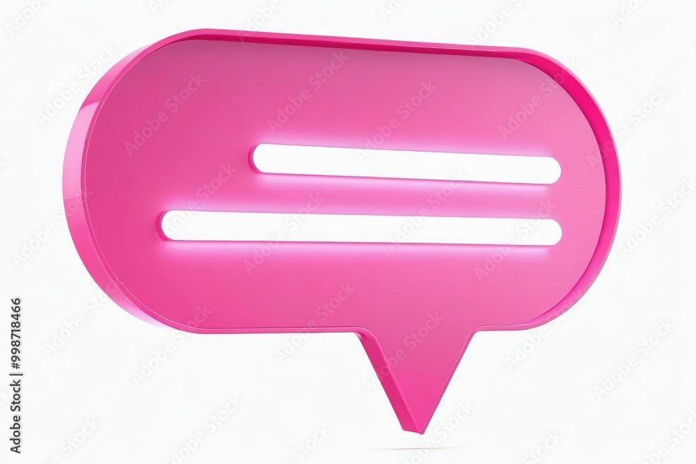 a close up of a pink speech bubble with two lights a close up of a pink speech bubble with two lights