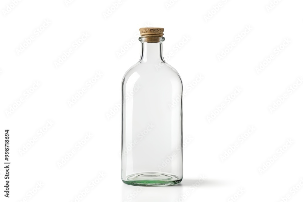 there is a glass bottle with a cork on the top there is a glass bottle with a cork on the top
