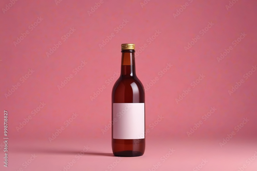 a close up of a bottle of wine with a blank label a close up of a bottle of wine with a blank label