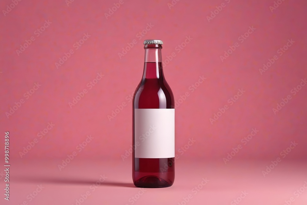 a close up of a bottle of wine with a blank label a close up of a bottle of wine with a blank label
