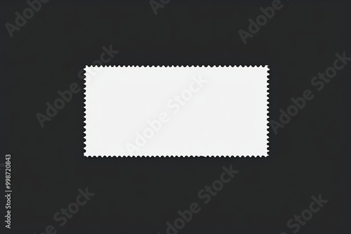 a black and white photo of a blank postage card