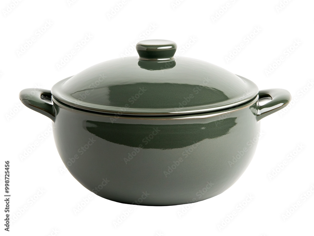 a green pot with a lid a green pot with a lid