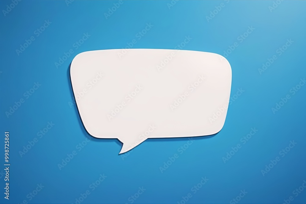 a close up of a speech bubble on a blue background a close up of a speech bubble on a blue background