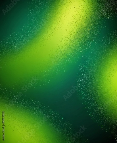 a vibrant abstract background with a gradient of green and yellow hues, dotted with small white specks that appear to be glittering or sparkling photo