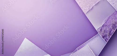 a purple background with geometric shapes in shades of purple and white, creating a visually striking abstract composition photo