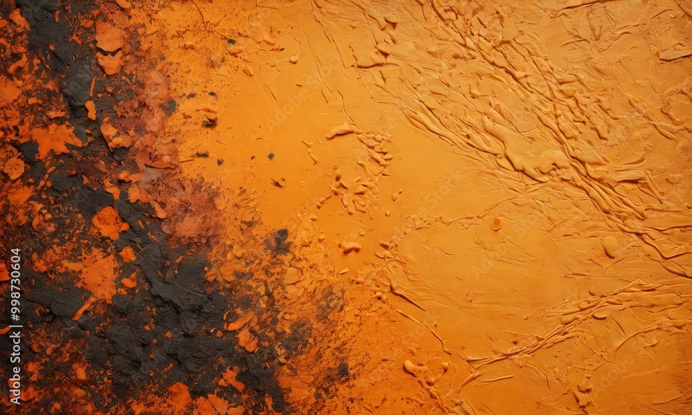 a close-up view of a textured orange and black surface, with a rough, uneven texture and a mix of dark and light orange areas. a close-up view of a textured orange and black surface, with a rough, uneven texture and a mix of dark and light orange areas.