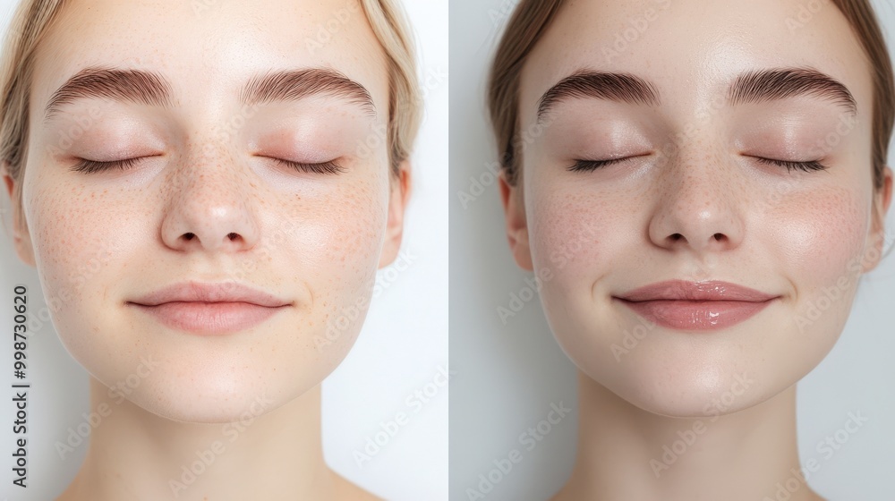 Before and after spring skincare transformation for a radiant glow Before and after spring skincare transformation for a radiant glow