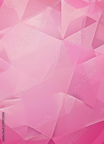 a vibrant abstract background composed of overlapping triangular shapes in various shades of pink, ranging from light to dark The overlapping of the triangles creates a sense
