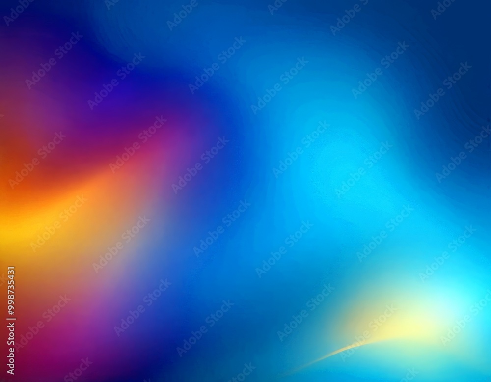 Fototapeta premium a gradient background transitioning from blue at the top to orange at the bottom, with a subtle yellowish tint in the middle