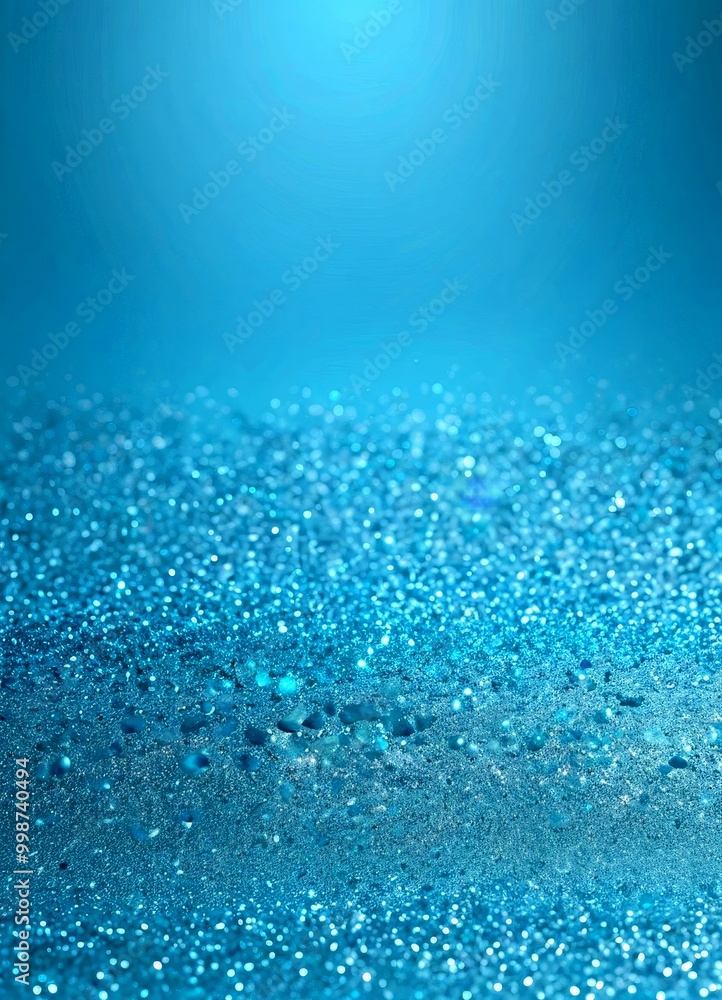 A close-up view glittery blue surface, with a gradient effect transitioning from a darker shade at the top to a lighter one at the bottom A close-up view glittery blue surface, with a gradient effect transitioning from a darker shade at the top to a lighter one at the bottom