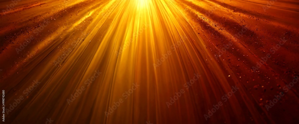 Obraz premium a radiant, abstract pattern of light and shadow, with rays of light emanating from the top left corner and creating a sense of depth and dimension
