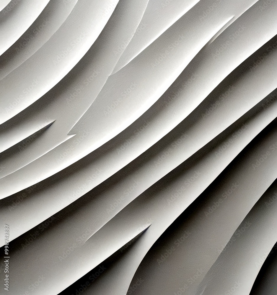 Obraz premium a close-up view of a textured surface with a repeating pattern of curved lines, creating a sense of depth and movement.