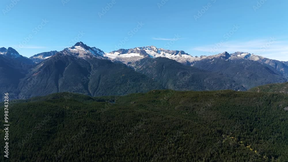 Aerial view of mountains with glaciers near Squamish, British Columbia, Canada. Aerial view of mountains with glaciers near Squamish, British Columbia, Canada.