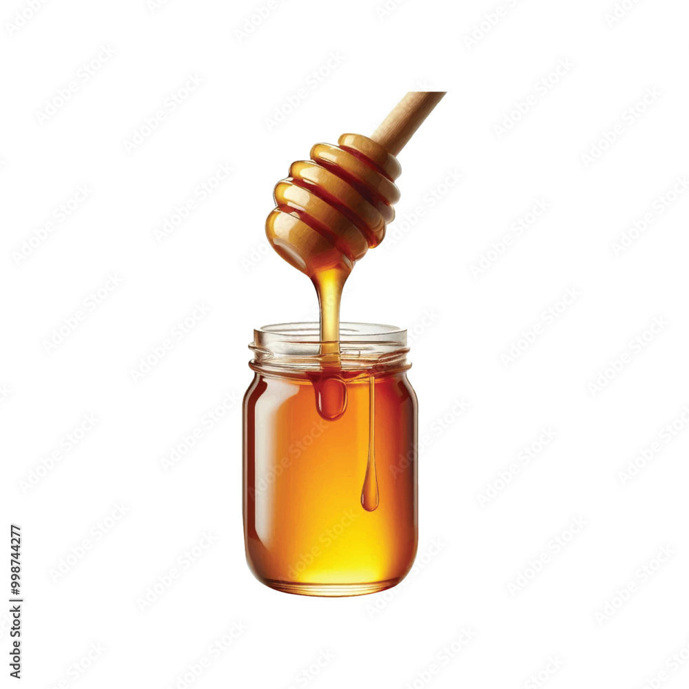 Melting dripping honey drops realistic. Melting dripping honey drops realistic.