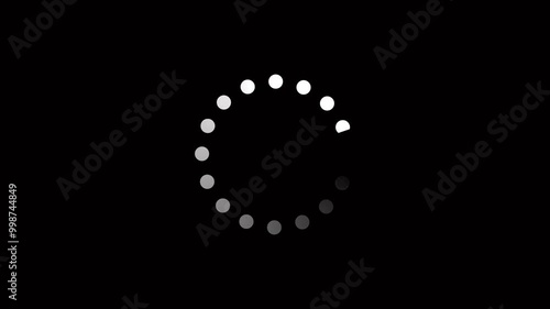 Circle loading animation. Progress bar , Waiting Spinning , Loading concept.  Motion graphic and animation background .