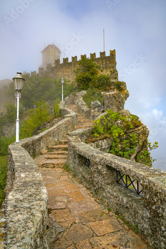 Rocca della Guaita, the most ancient fortress of San Marino, Italy, Europe