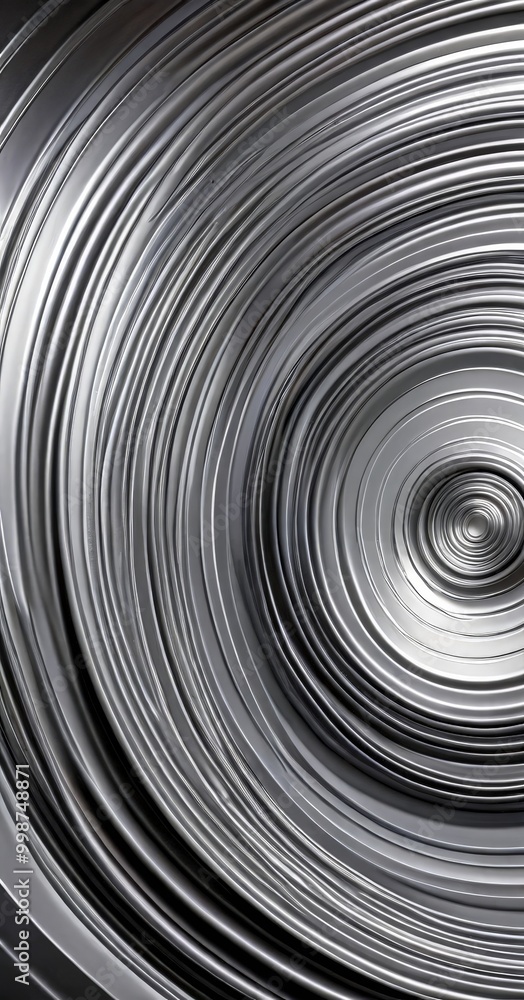 a close-up view metallic surface with concentric circles of varying sizes and a central circle, creating a visually striking pattern a close-up view metallic surface with concentric circles of varying sizes and a central circle, creating a visually striking pattern