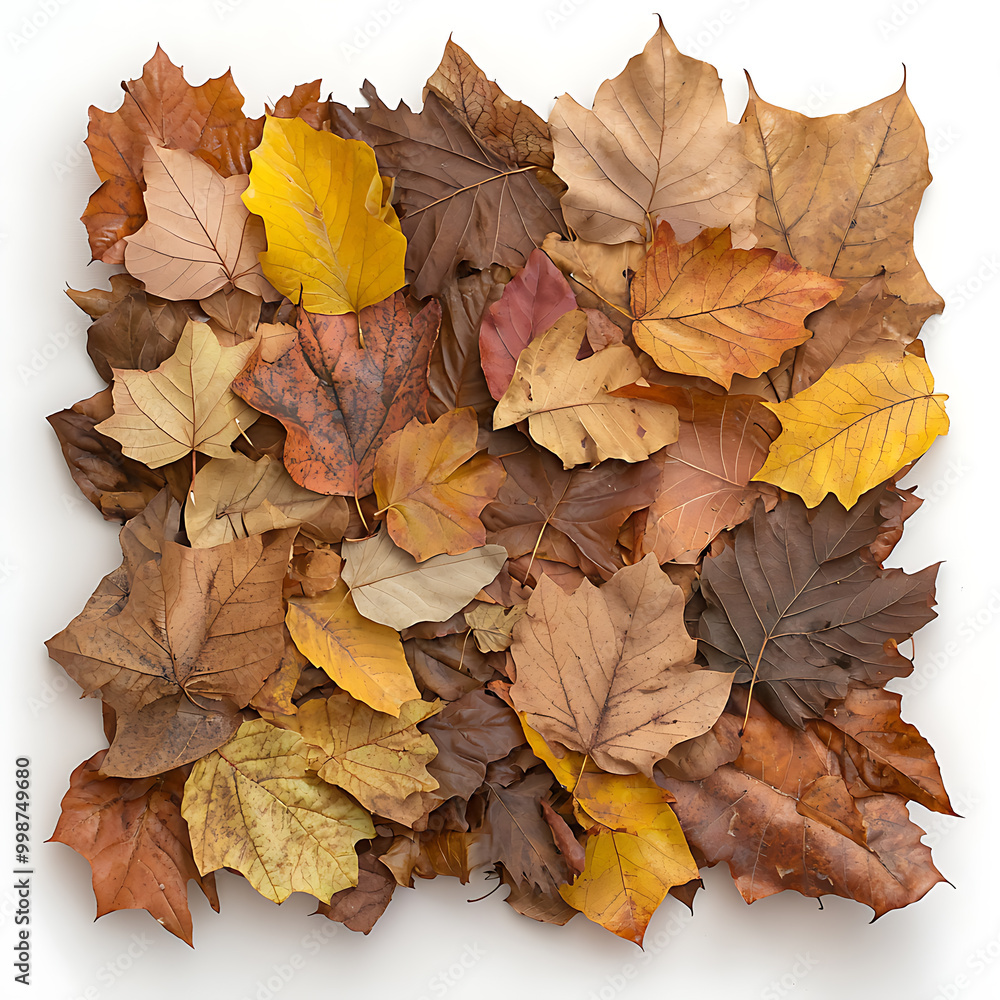 Autumn leaves in vibrant colors arranged artistically Autumn leaves in vibrant colors arranged artistically