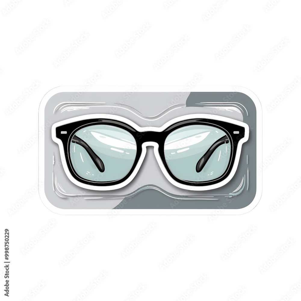 Stylish Sunglasses Icon on a Modern Background Stylish Sunglasses Icon on a Modern Background