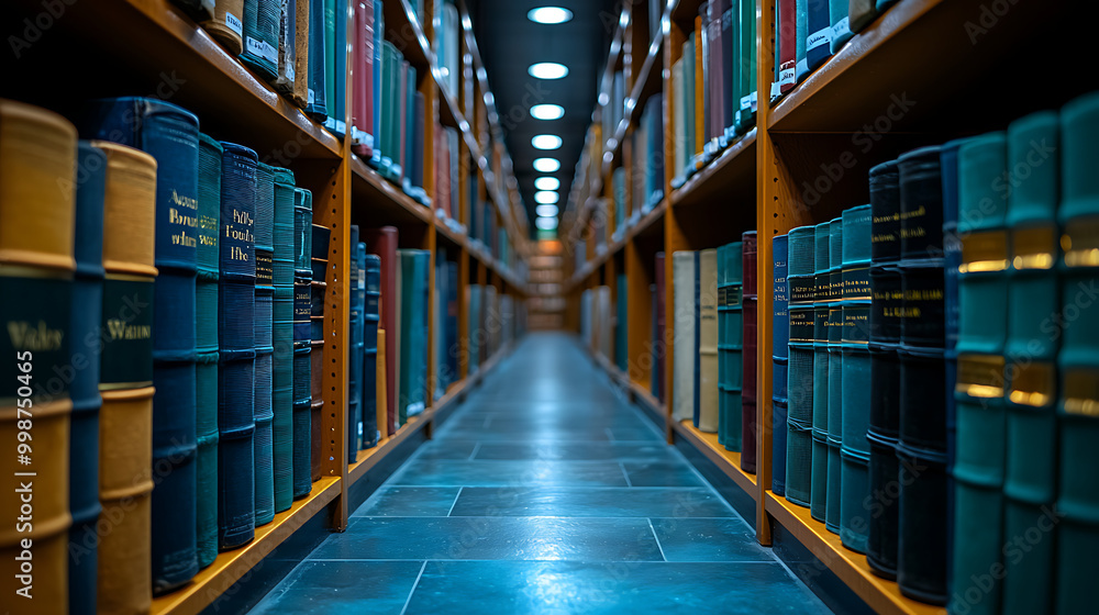 A dimly lit library aisle lined with shelves of classic books, emphasizing a scholarly atmosphere and the beauty of literature. A dimly lit library aisle lined with shelves of classic books, emphasizing a scholarly atmosphere and the beauty of literature.