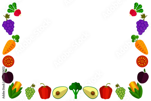 fruits and vegetables frame