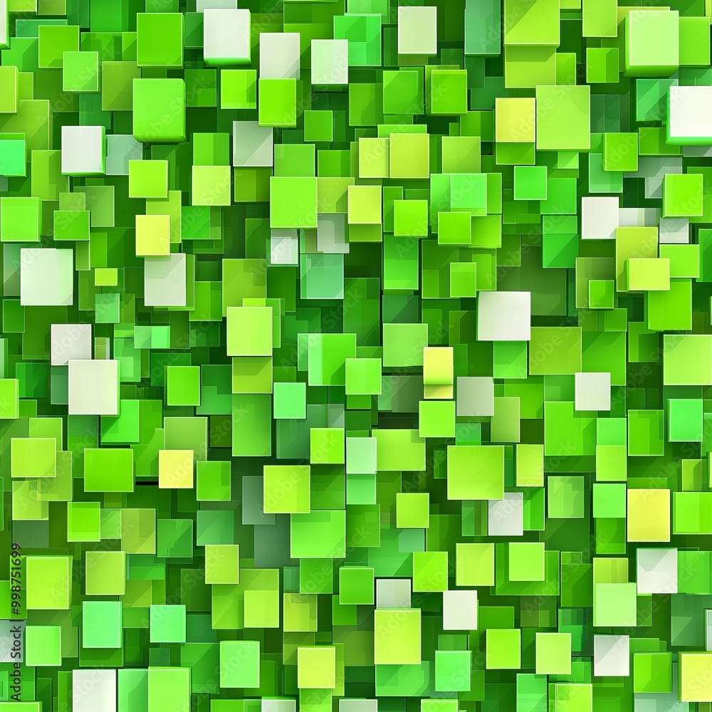 Fototapeta premium Pixel pattern of neon green camouflage that is seamlessly tileable