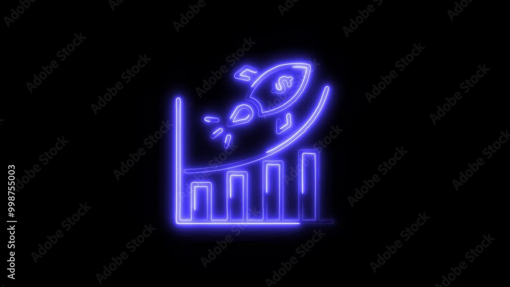 Boost Sales Outline Icon in HD Video Neon Animation – Marketing and Growth Symbol with Dynamic Glow on Black Background Boost Sales Outline Icon in HD Video Neon Animation – Marketing and Growth Symbol with Dynamic Glow on Black Background