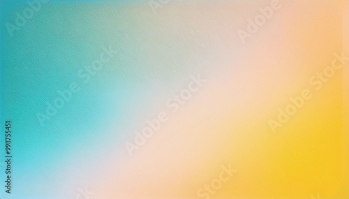 Abstract Blurred Background of Blue, Yellow, and Pink Colors