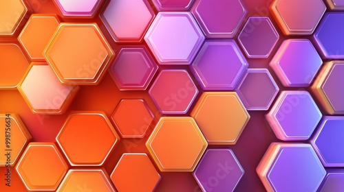 Orange hex pixel background. Suitable for presentations, templates, posters, backdrops, book covers, flyers, social media, backdrops, etc.