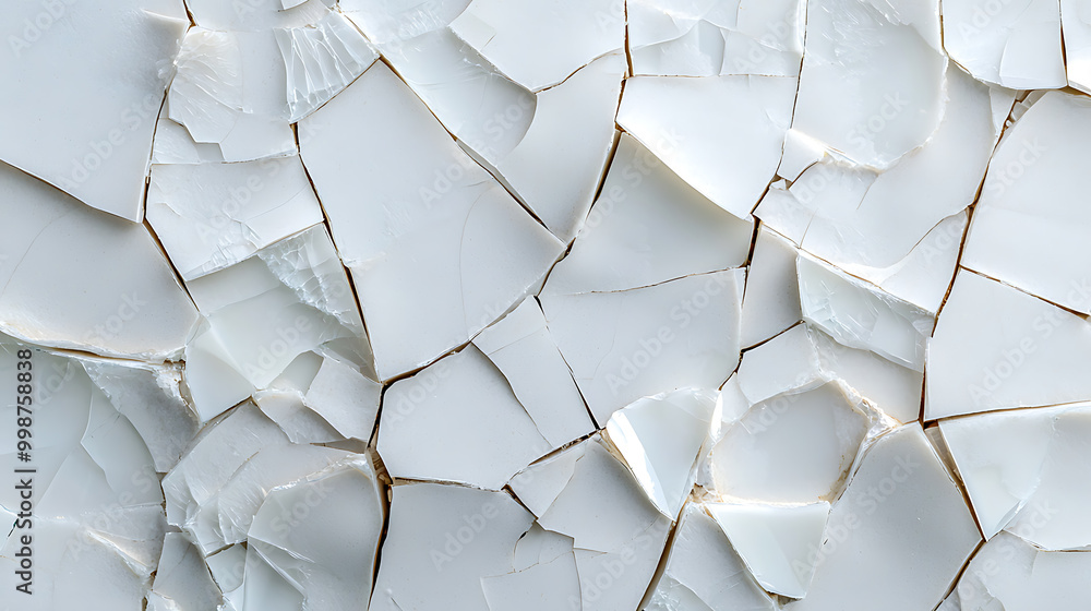 Close-up of cracked white surface texture Close-up of cracked white surface texture