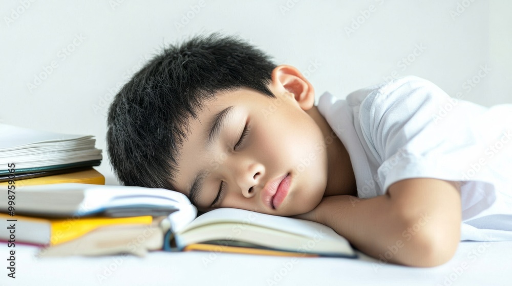 Asian bored schoolboy sleepy at school elementary education study learning tired exhausted sad upset fatigued child boy kid pupil schoolchild lying at table desk lesson class relax health problem Asian bored schoolboy sleepy at school elementary education study learning tired exhausted sad upset fatigued child boy kid pupil schoolchild lying at table desk lesson class relax health problem
