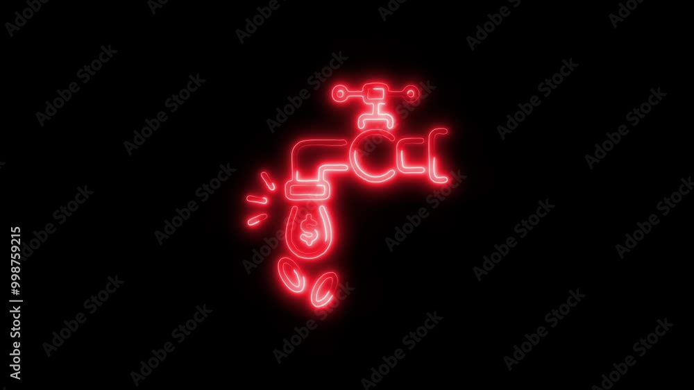 Cash Flow Outline Icon in HD Video Neon Animation – Finance and Budget Symbol with Dynamic Glow on Black Background Cash Flow Outline Icon in HD Video Neon Animation – Finance and Budget Symbol with Dynamic Glow on Black Background