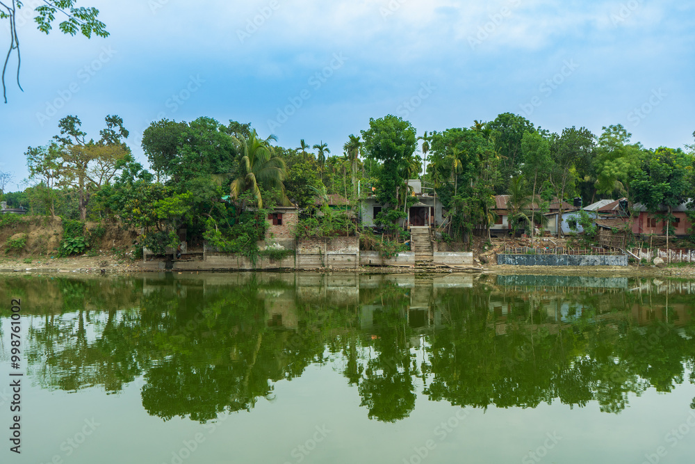 Puthia Rajbari complex pond, Rajshahi Division, Puthia, Bangladesh