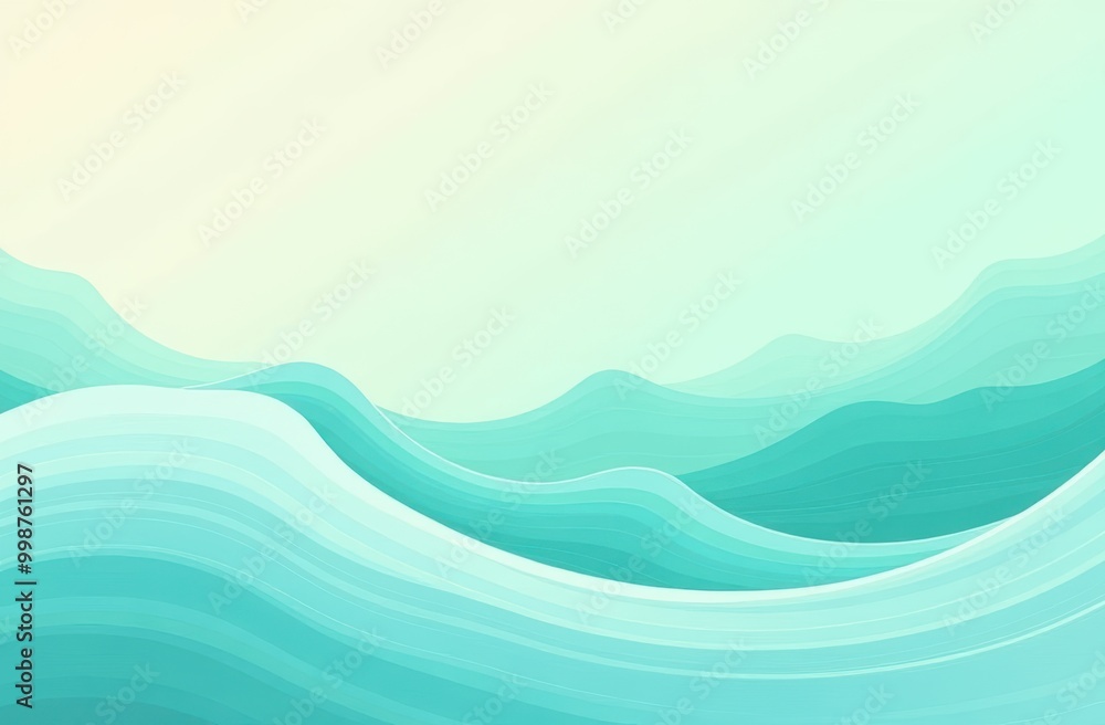 Mint color water wave pattern abstract background Mint color water wave pattern abstract background