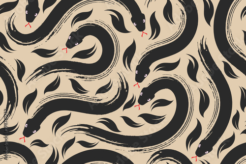 snake seamless pattern