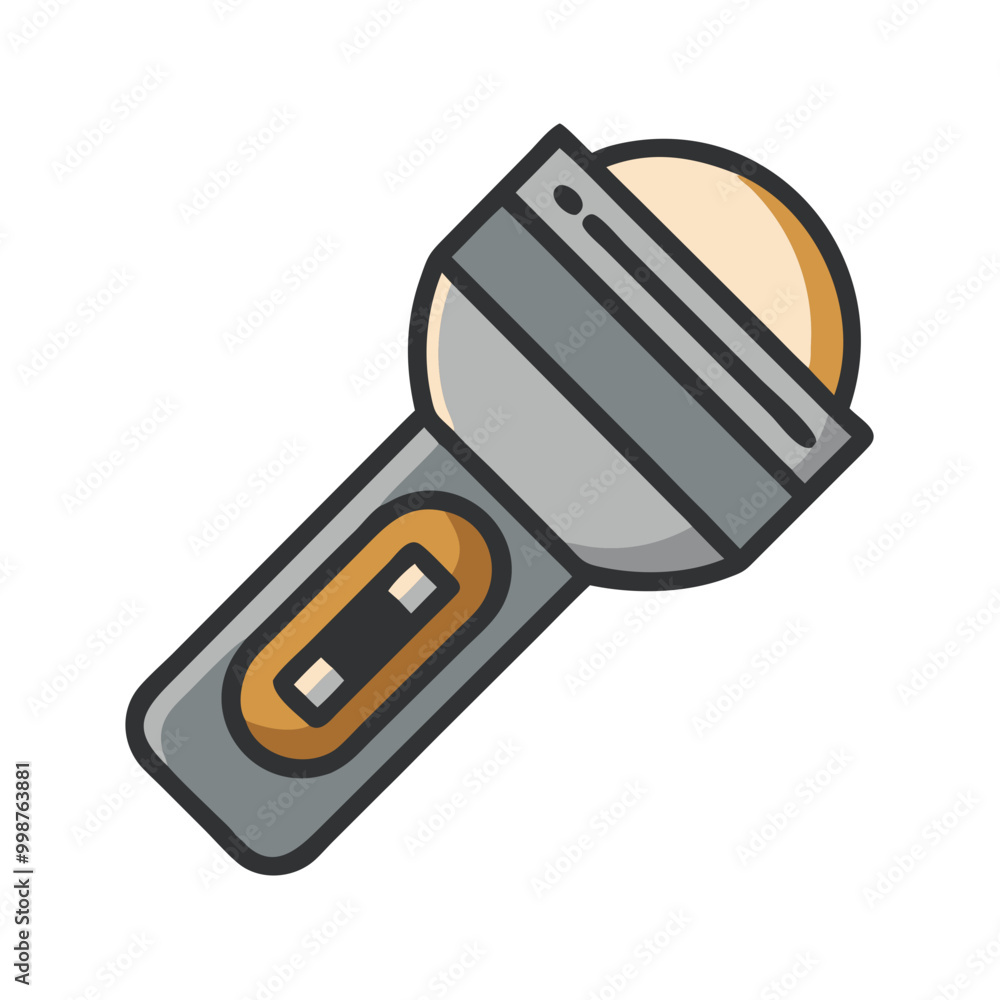 Handheld flashlight icon Handheld flashlight icon