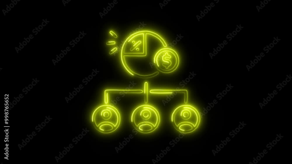 Dividends Outline Icon in HD Video Neon Animation – Finance and Investment Symbol with Dynamic Glow on Black Background Dividends Outline Icon in HD Video Neon Animation – Finance and Investment Symbol with Dynamic Glow on Black Background