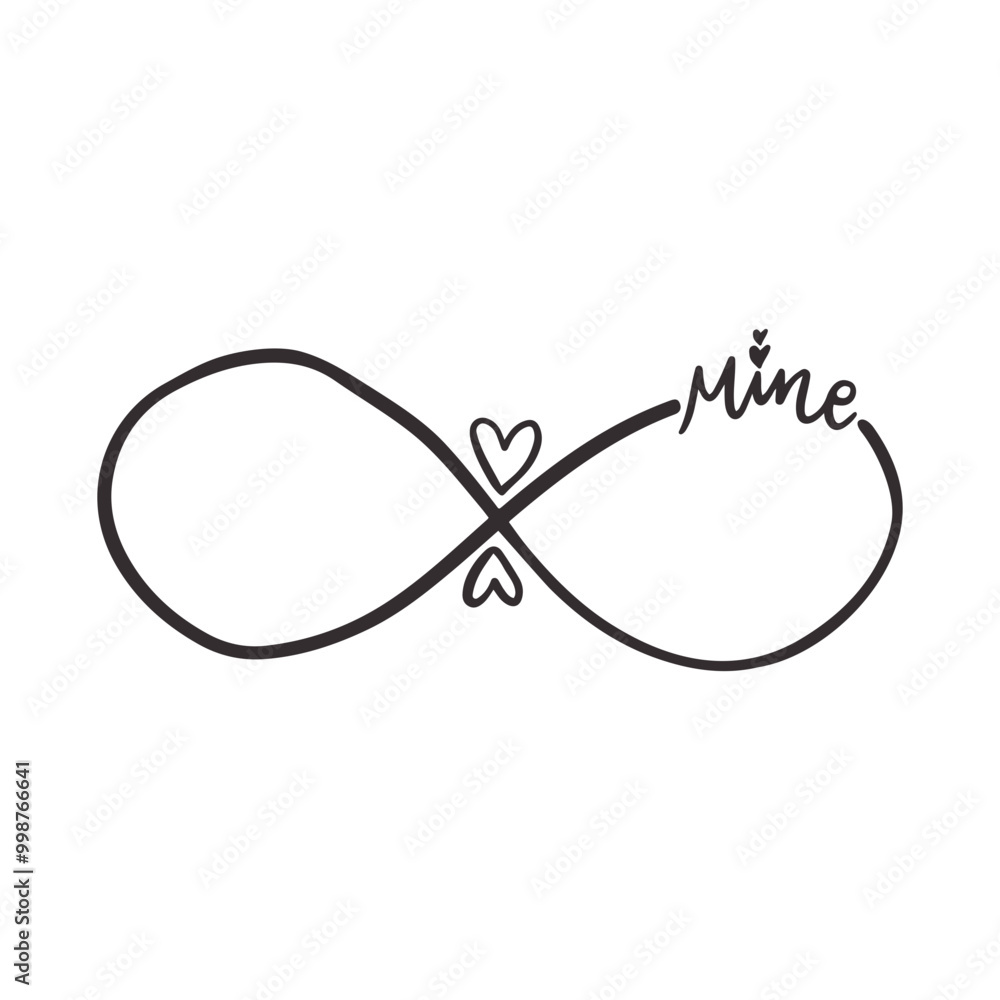 Fototapeta premium Infinity symbol icon. Vector illustration.