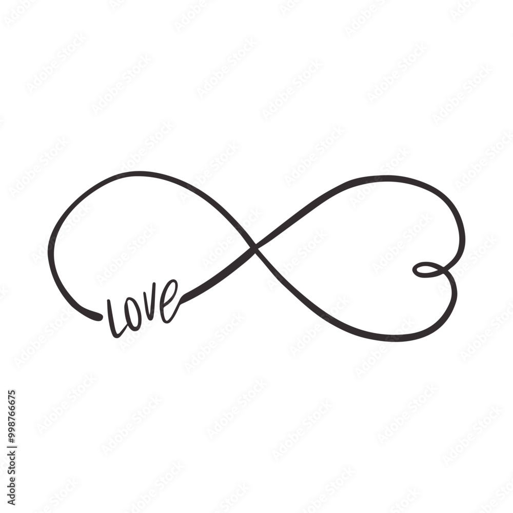Fototapeta premium Infinity symbol icon. Vector illustration.