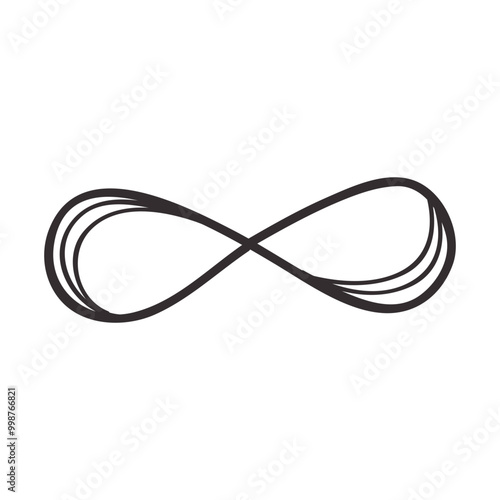 Infinity symbol icon. Vector illustration.