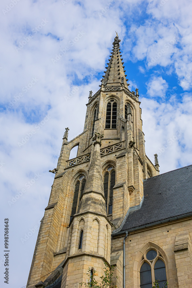 Roman Catholic church of the Immaculate Conception of the Blessed Virgin Mary (1870) in Katowice, known as St. Mary's Church. Katowice. Poland.