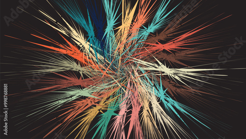 Retro color background pattern and grunge textured background.