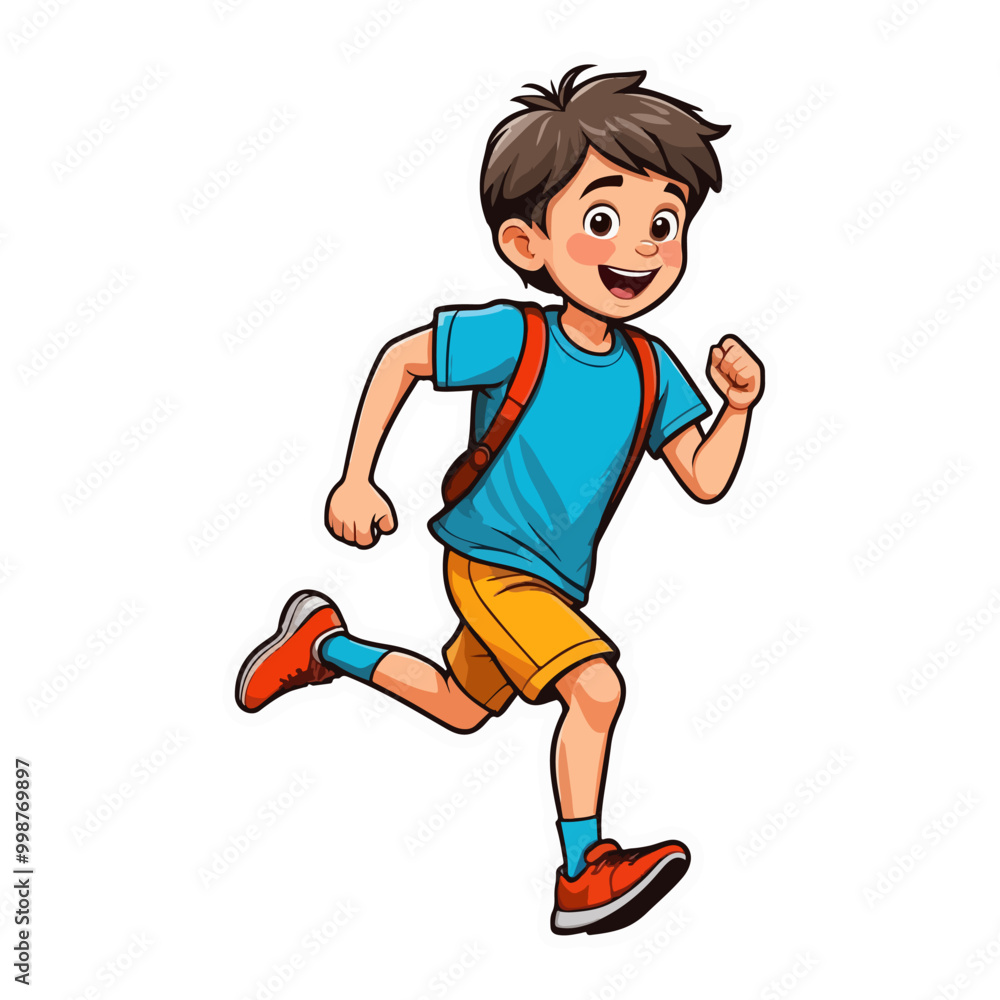 image design of a teenager or adult running. image design of a teenager or adult running.