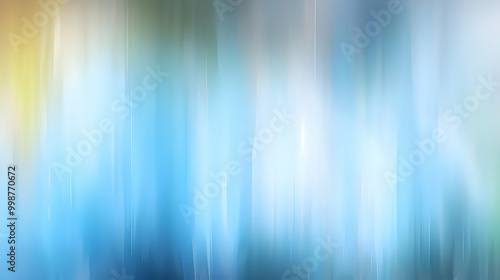 Abstract Blurred Background with Vertical Blue and White Stripes, Softly Blending into a Hazy Horizon, Evoking a Sense of Tranquility and Serenity