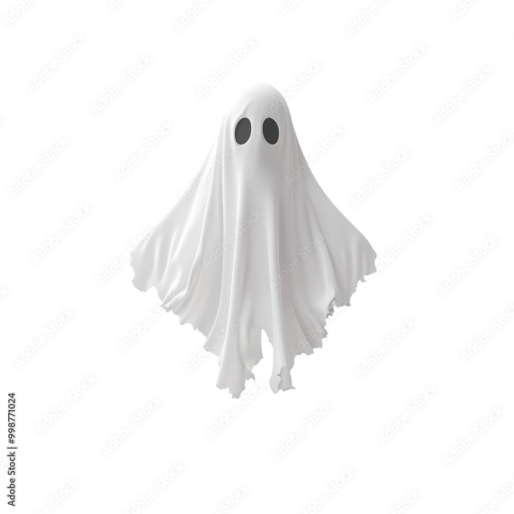 Cute ghost character isolated on transparent background. Cute ghost character isolated on transparent background.