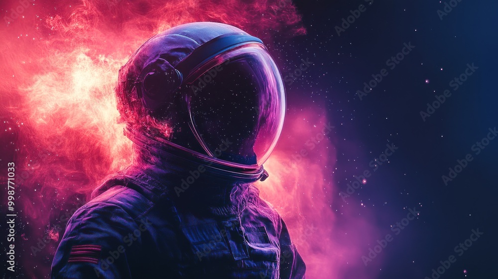 Astronaut in the Mist of Space Astronaut in the Mist of Space